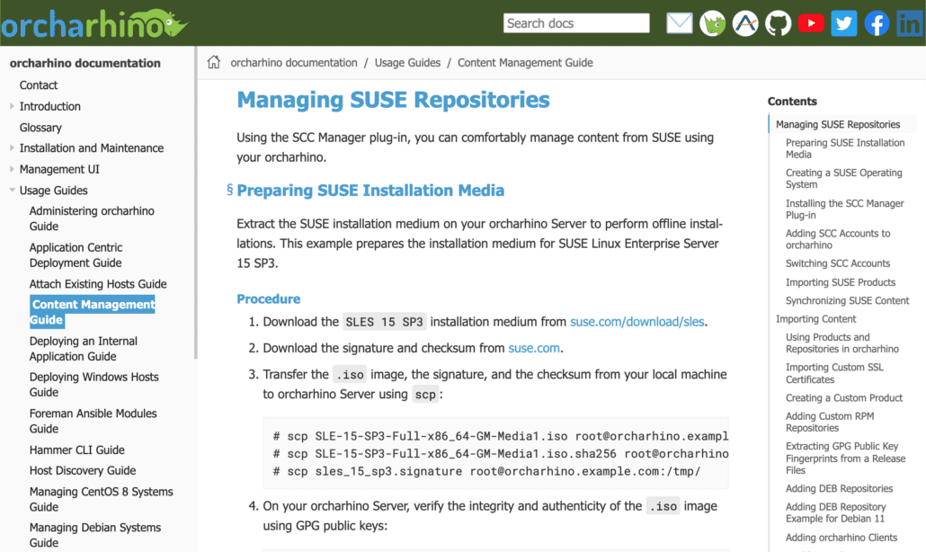 orcharhino content management guide