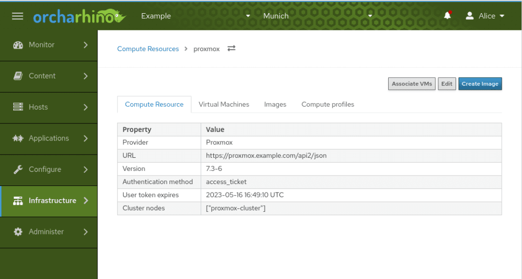orcharhino-6.4 proxmox