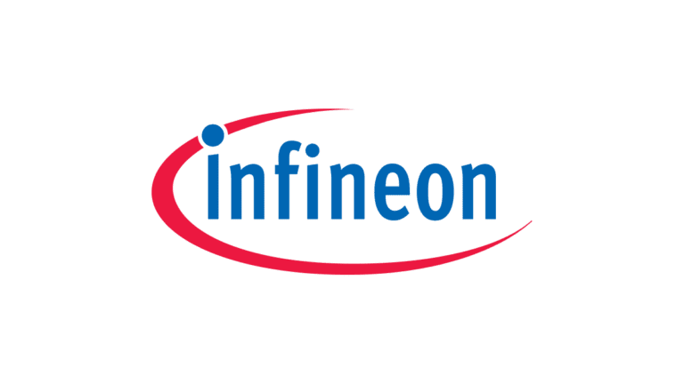 Das Infineon-Logo, bekannt für Halbleiter-Technologien.