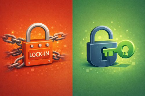 vendor lock in vs open source