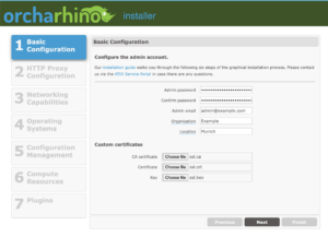 uploading custom certificates during orcharhino installation