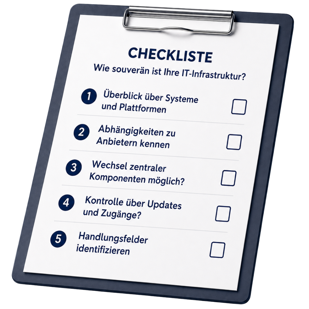 TeaserBild - Checkliste - DigitaleSouveränität