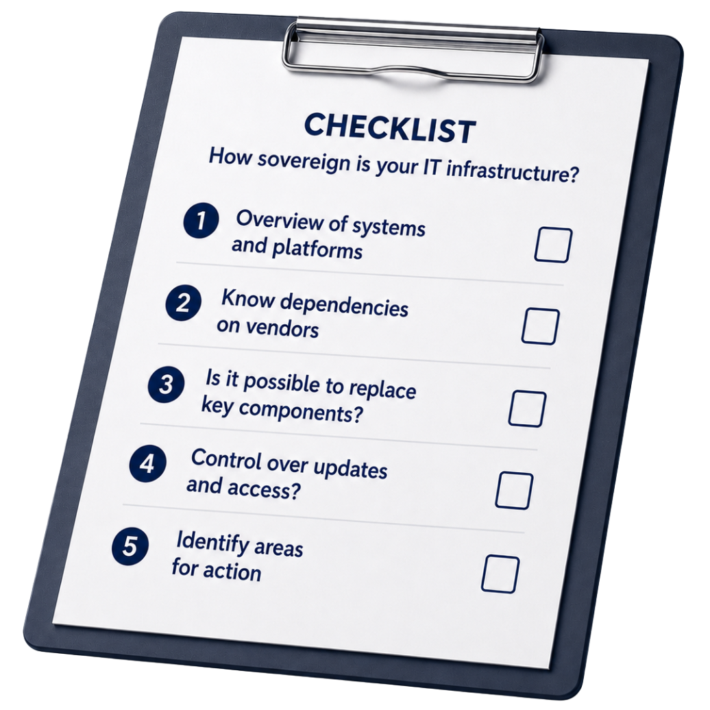 TeaserBild - Checklist - Digital Sovereignty